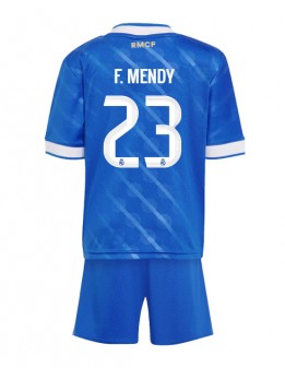 Real Madrid Ferland Mendy #23 Dječji Rezervni Dres kompleti 2025-26 Kratak Rukavima (+ kratke hlače)